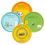 Clay Craft Happiness Ceramic Mini Snack Plate 14 cm (Set of 4)