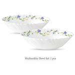 La Opala Classique White Opalware Multi-Utility Bowl 550 ml (Set of 2)