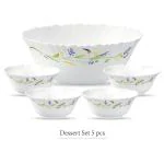La Opala Classique Opalware Dessert Bowl Set 850 + 200 ml (5 pcs)