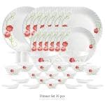 La Opala Novo Dainty Swirls Opalware Dinner Set (35 pcs)