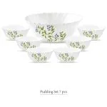 La Opala Novo Lush Greens Opalware Pudding Bowl Set 850+ 175 ml (7 pcs)