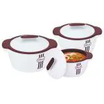 Paras Plastic Casserole 800+1000+1600 ml (3 pcs)