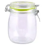 Roxx Clamp Clip Round Glass Jar 800 ml
