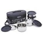 Roxx Happy Meal Tiffin Box with Bag (Set of 4)