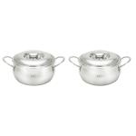 Roxx Aurus Steel Casserole 1200 ml (Set of 2)