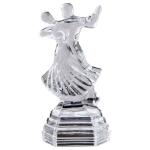 Roxx Tango Glass Dance Couple Figurine 12x8x25 cm