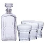 Roxx Pro Tokyo Glass Decanter 550 ml and Glass 300 ml (Set of 5)