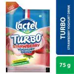 Lactel Turbo Strawberry Yoghurt Drink 75 g (Pouch)