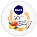 Nivea Soft Light Playful Peach Moisturizer Cream with Vitamin E & Jojoba Oil for Face, Hands & Body 200 ml