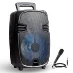 Gizmore Wheelz GIZ-T1000 Pro Portable Party Speaker with Wired Mic, 100 Watts