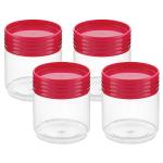 Amson Stock N Star Pink Plastic Container 500 ml (Set of 4)