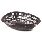 Flair Ovio Brown Oval Plastic Carry Basket 5 L