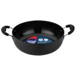 Home One Black Hard Anodised Thick Deep Kadai 26 cm