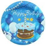 BVC Happy Birthday Multicolor Paper Plate 24 cm 10 pcs