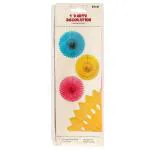 B Vishal Pink Party Decoration Paper Fan 30 cm