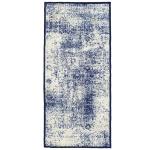 Status Vintage White Blue Polyester Runner 140x55 cm (Model No: 416)