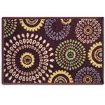 Status Taba Multicolour Rectangle Nylon Mat 57x37 cm (Model No: 2044)