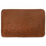 Status Brown Polyester Soft Doormat 60x40 cm