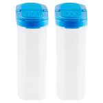 Polyset Assorted Plastic Tic Tac Container 600 ml (Set of 2) - Design/colour may vary