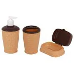 Liza Sauna Assorted Plastic Bathroom Accessories (Set of 3)