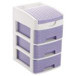 Liza Assorted Colour Plastic Tabloid 3 Table Drawer