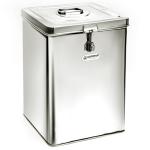 Coconut Square Stainless Steel Tin Container 8 kg