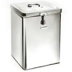 Coconut Square Stainless Steel Tin Container 20 kg