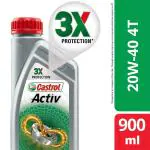 Castrol Activ 4T 20W-40 Engine Oil 900 ml