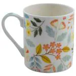 Wellberg Balmora Multicolor Ceramic Floral Mug 280 ml