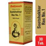 Baidyanath Sootshekhar Ras No 1 with Gold 30 Tablets