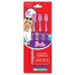 Colgate Barbie Kids Extra Soft Toothbrush 5+ years (Pack of 3)