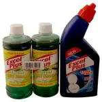 Excel Plus Toilet Cleaner 500 ml + Excel Plus Floor Cleaner 500 ml ( Pack of 2)