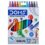 Doms Aqua Water Colour Pens (12 Shades)