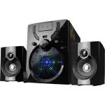 Zebronics 2.1 Udaan 2 Bluetooth Speaker with Supporting USB, AUX, FM & Remote Control, Black