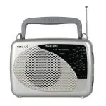 Philips RL118/94 Radio with Battery Compartment, White