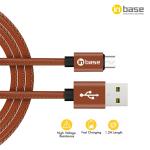 Inbase Leather IB-1358 USB to Micro USB Cable, Brown