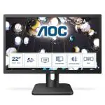 AOC 22E1Q 54.61 cm (21.5 inch) with IPS Panel Technology, 1920 X 1080 Resolution, Built-in speaker, Black Monitor