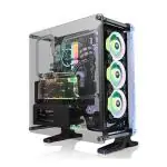 Thermaltake DistroCase 350P Mid Tower Chassis with Water Loop, D5 Pump, and 48 LEDs