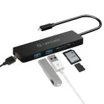 Lapcare LC-510 5-in-1 Docking Station, Black