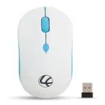 Lapcare Safari 2.4G Wireless Mouse, White And Blue