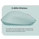 Zebronics Zeb-Ako Wireless mouse with Built-in nano receiver, 3 button Control (Green)