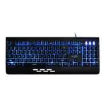 Redgear Blaze Semi-Mechanical wired Gaming keyboard with 3 colour backlit, full aluminium body and Windows key lock for PC (Black)