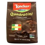Loacker Quadratini Double Chocolate Cream Wafer Cookie 250 g