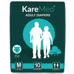 Kare Med Unisex Adult Diapers (M, 30 - 45 inches) 10 count