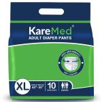 KareMed Unisex Adult Diaper Pants (XL) 10 count (43 - 55 inch)