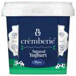 Cremberie Plain Natural Yoghurt 1 kg (Tub)