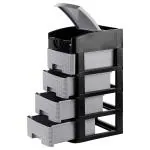 Liza Assorted Colour Plastic 4 Tabloid Table Drawer