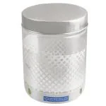 Steelo Round Transparent Plastic Starry Container 500 ml with Stainless Steel Lid