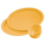 Flair Splendour Assorted Plastic Plate and Bowl Set (4 pcs)