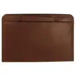 Quickwork Brown Plastic Conference Folder with Adjustable Handle